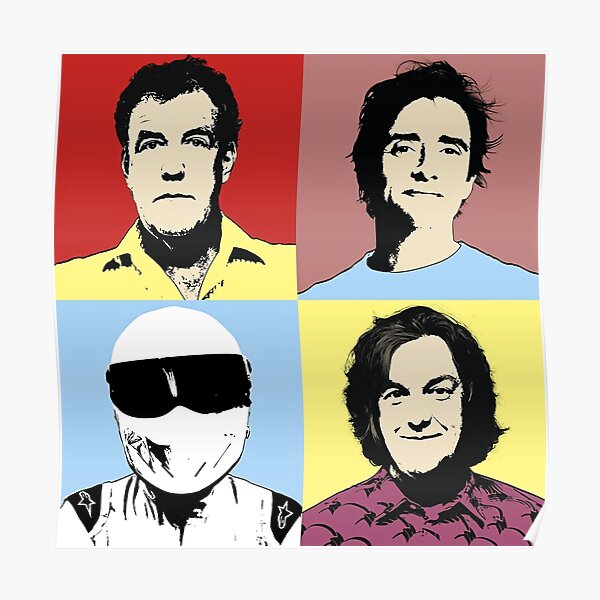 Clarkson Hammond May Stig Pop art Poster