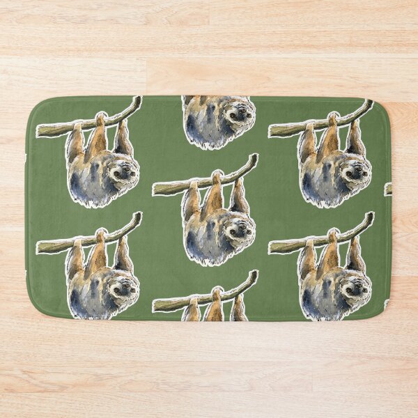 Item preview, Two-Toed Sloth Watercolor designed and sold by PainAndBrushes.
