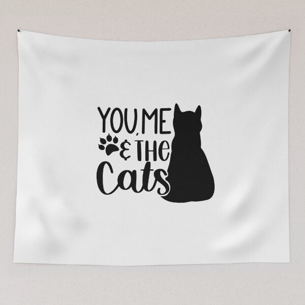 Item preview, You, me and the cat. Cat typography. designed and sold by KatiaKovan.