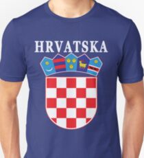 Kroatien Hrvatska Deluxe Nationaltrikot Slim Fit T-Shirt