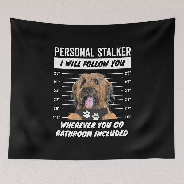 Item preview, Personal Stalker Dog – Tawny Briard designed and sold by More Cute Dogs.