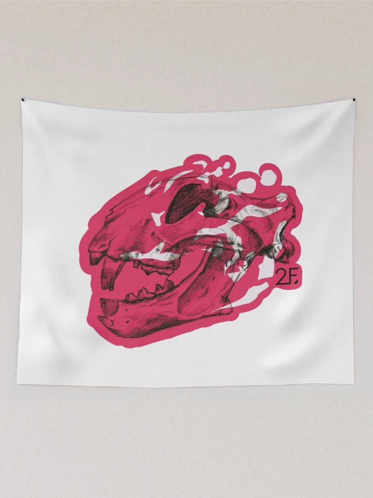 Thumbnail 2 of 3, Tapestry, Striped History Raspberry designed and sold by 2FunkiDesigns.