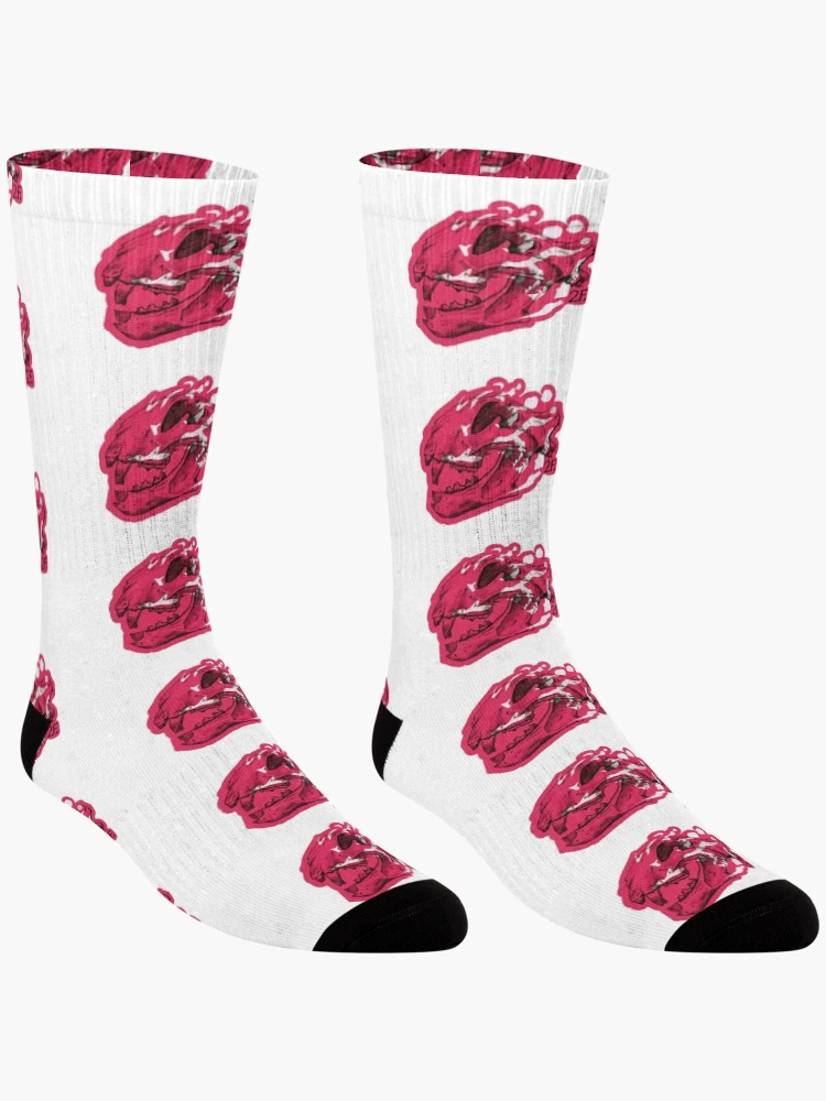 Thumbnail 3 of 5, Socks, Striped History Raspberry designed and sold by 2FunkiDesigns.