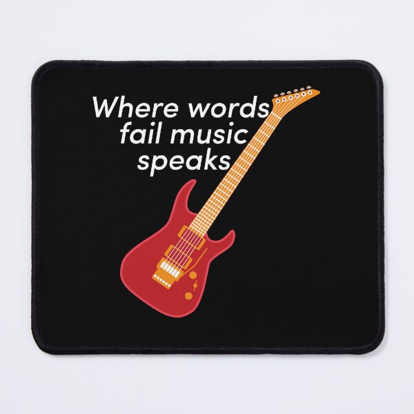 Item preview, Where words fail music speaks pop culture designed and sold by CoolArtByMboya.