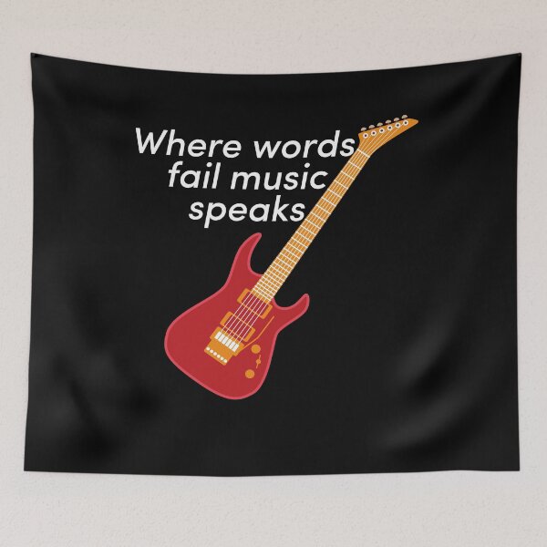Item preview, Where words fail music speaks pop culture designed and sold by CoolArtByMboya.