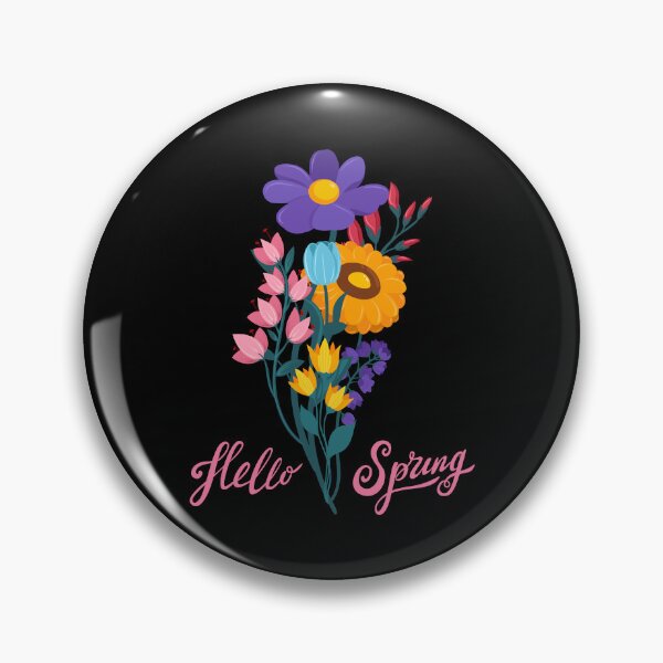 Item preview, hello spring beautiful flowers for spring season lovers designed and sold by beunique5.