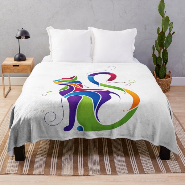 Item preview, Rainbow Cat abstract art designed and sold by I'm Redz.