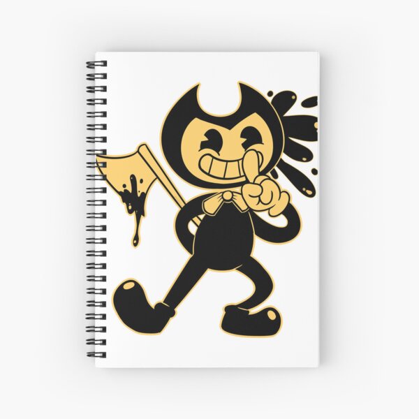 Ink Demon and Bendy (Bendy and The Dark Revival)  Spiral Notebook for Sale  by angyluffy