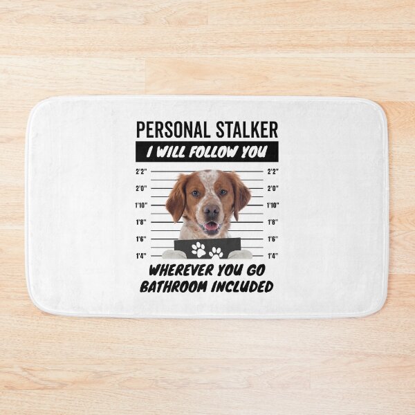 Item preview, Personal Stalker Dog – Liver and White Brittany Spaniel designed and sold by More Cute Dogs.