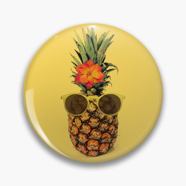 Item preview, Funny Pineapple with yellow sunglasses (yellow) designed and sold by Madame Memento.