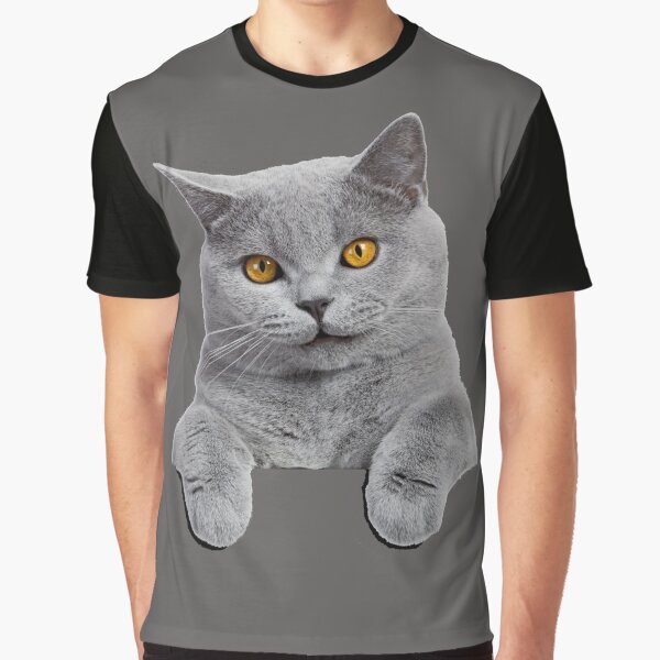 British Shorthair Cat Graphic T-Shirt