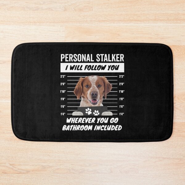 Item preview, Personal Stalker Dog – Liver and White Brittany Spaniel designed and sold by More Cute Dogs.