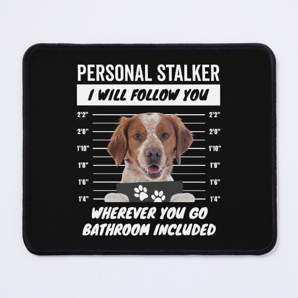 Item preview, Personal Stalker Dog – Liver and White Brittany Spaniel designed and sold by More Cute Dogs.