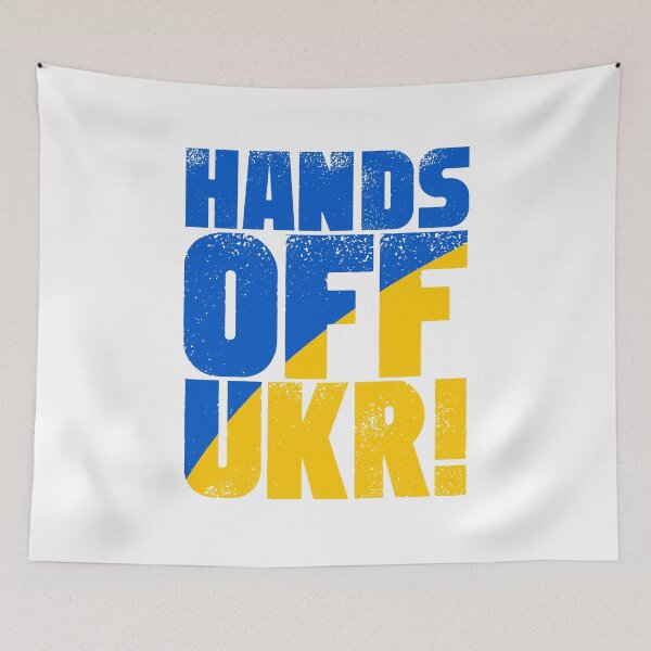 Item preview, WAR UKRAINE, HANDS OFF UKRAINE BY SUBGIRL designed and sold by SUBGIRL.