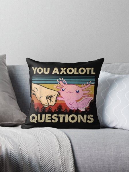 Vista previa del artículo con la obra «Usted Axolotl Pregunta Divertido Retro 90s Axolotl», diseñado y vendido por peachlovey.