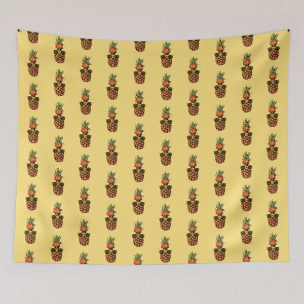 Item preview, Funny Pineapple with yellow sunglasses (yellow) designed and sold by Madame Memento.