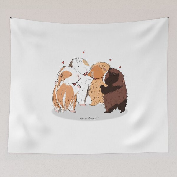 Item preview, Guinea Pig Family - Group Hug designed and sold by mondesign26.
