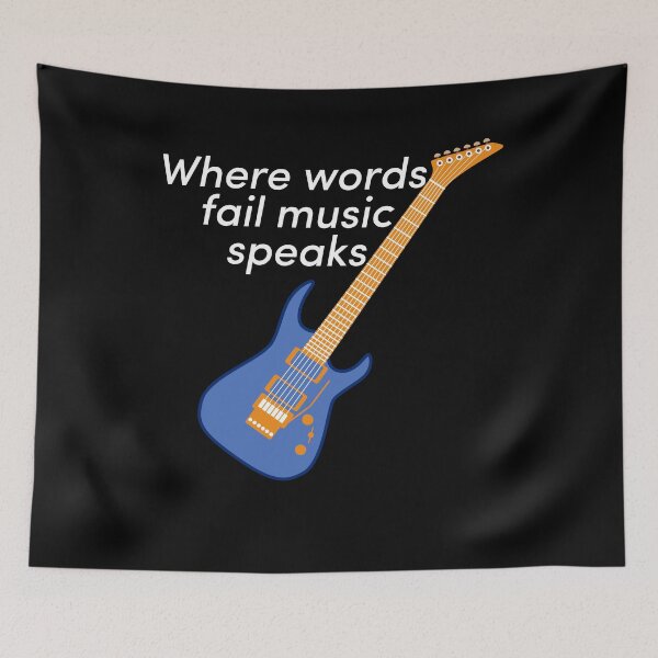 Item preview, Where words fail music speaks pop culture designed and sold by CoolArtByMboya.