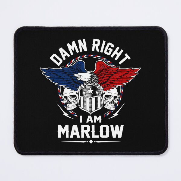 Item preview, Marlow Name T Shirt - Damn Right I Am Marlow Gift Item Tee designed and sold by rolandchel.