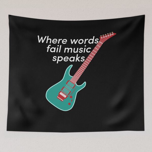 Item preview, Where words fail music speaks pop culture designed and sold by CoolArtByMboya.