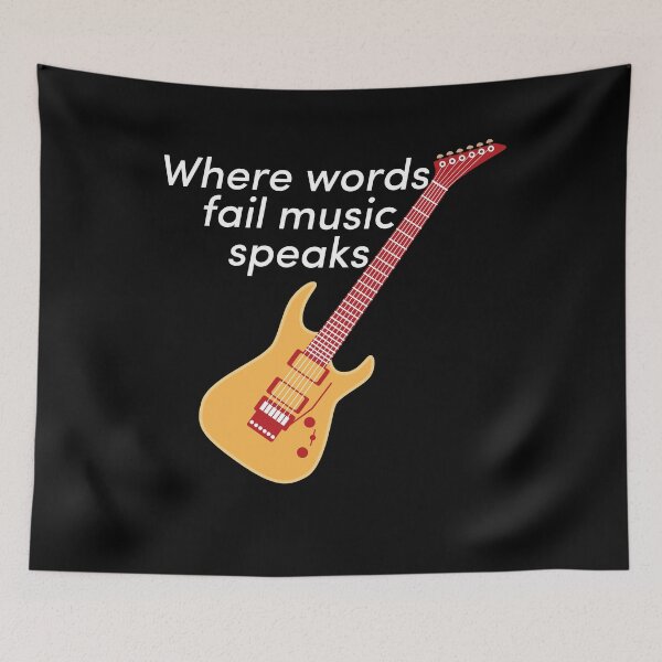 Item preview, Where words fail music speaks pop culture designed and sold by CoolArtByMboya.