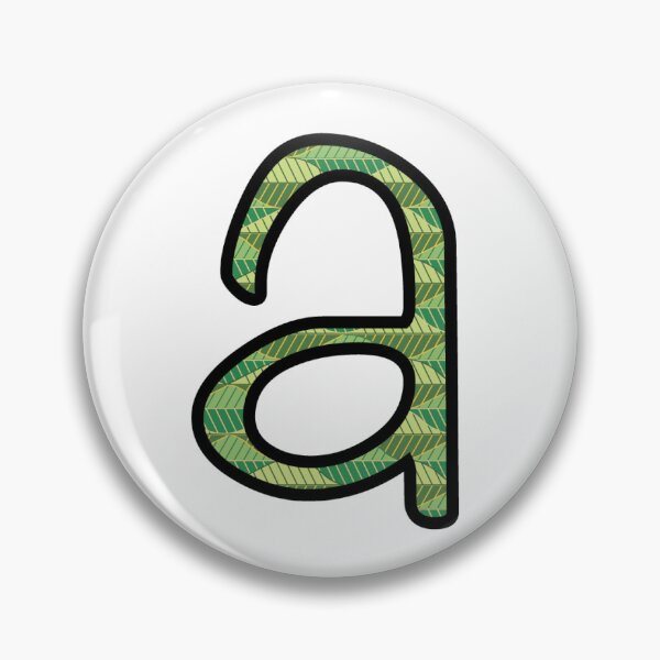 Item preview, Green Leaves Lowercase Letter designed and sold by UrsulaFashion.