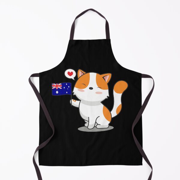 Item preview, Cute Cat Holding Australia Flag designed and sold by Luan Huynh.