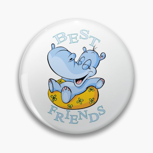 Item preview, Best Friends Hippo Cartoon designed and sold by aventi24.