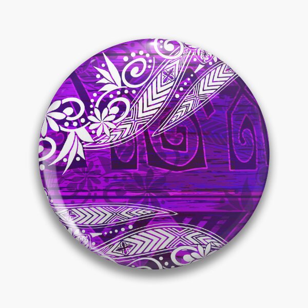 Item preview, Polynesian Purple Tribal Jungle Print designed and sold by sunnthreads.