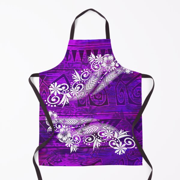 Item preview, Polynesian Purple Tribal Jungle Print designed and sold by sunnthreads.