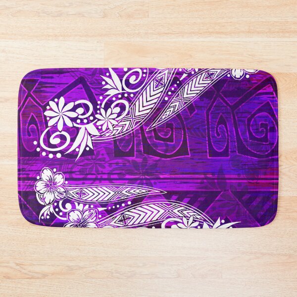 Item preview, Polynesian Purple Tribal Jungle Print designed and sold by sunnthreads.