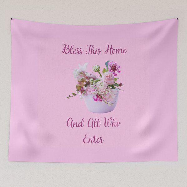 Item preview, Positive Bless This Home And Those Who Enter Flower Bouquet Picture designed and sold by debmund.