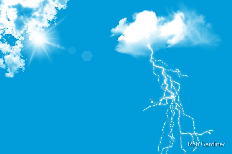 "Bolt from the Blue" by Rob Gardiner | Redbubble