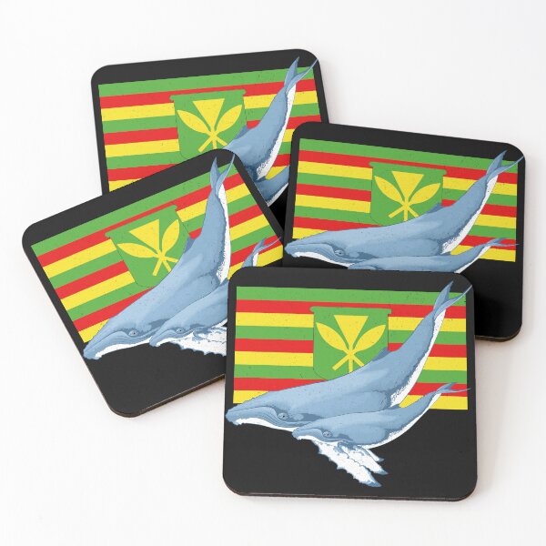 Item preview, Humpback Kanaka Maoli Flag designed and sold by NicGrayGraphic.