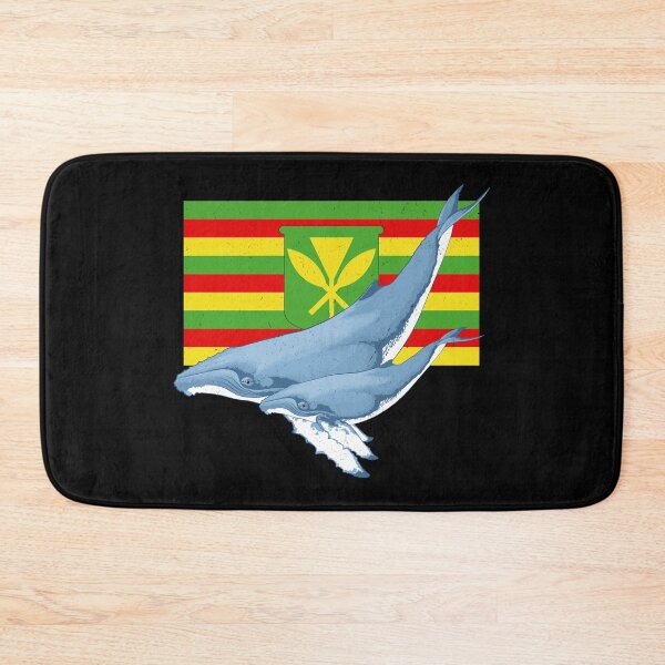 Item preview, Humpback Kanaka Maoli Flag designed and sold by NicGrayGraphic.