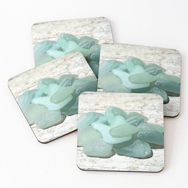 Item preview, Sea Foam Sea Glass and Pale Weathered Wood Light Blue Turquoise Pastels designed and sold by Beachy.