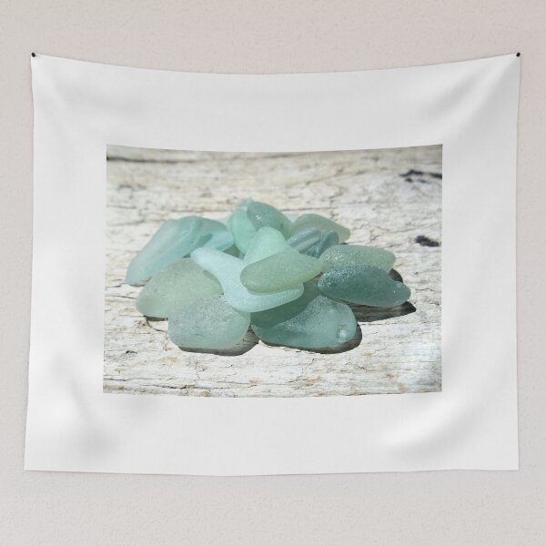Item preview, Sea Foam Sea Glass and Pale Weathered Wood Light Blue Turquoise Pastels designed and sold by Beachy.
