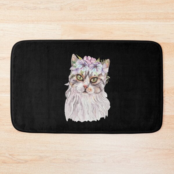 Item preview, Cat With Flower Crown|Cat With Flowers designed and sold by yousseftalat2.