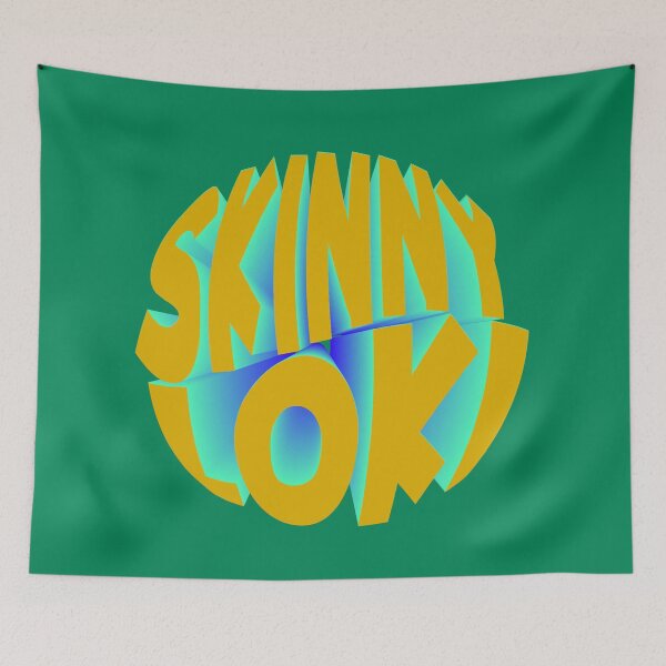 Item preview, Skinny - Wonky Logo Yellow/teal/green designed and sold by Nerd-Herd-Team.