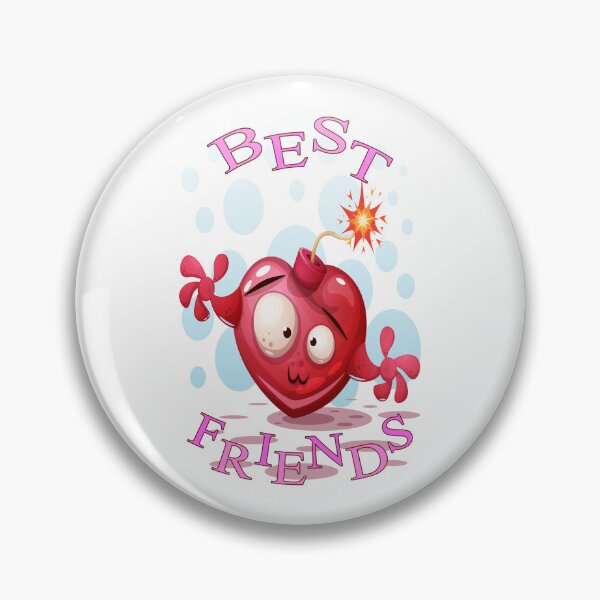 Item preview, Best Friends Heart Bomb Cartoon designed and sold by aventi24.