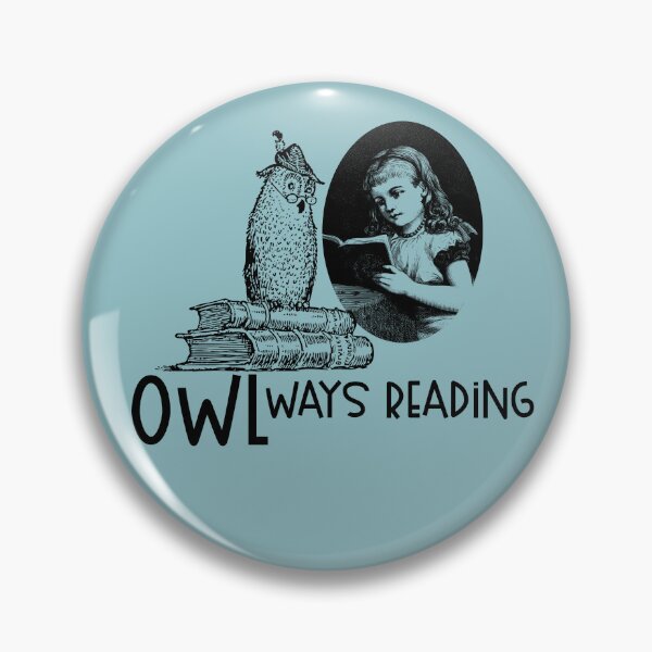 Item preview, Owlways Reading, Retro Owl with Books is Gift for Book lover and Birthdays, Winterowl designed and sold by DiensDesign.