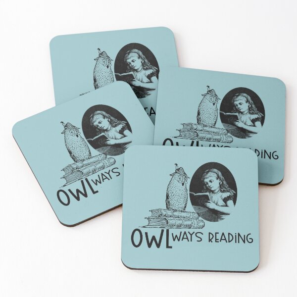 Item preview, Owlways Reading, Retro Owl with Books is Gift for Book lover and Birthdays, Winterowl designed and sold by DiensDesign.
