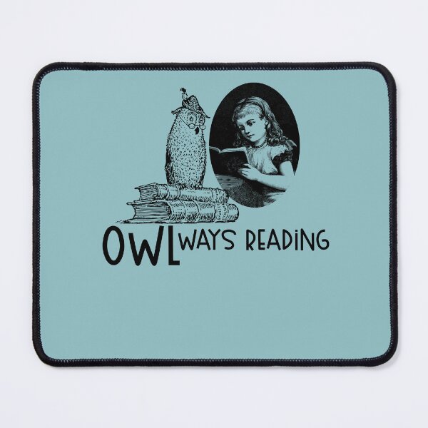 Item preview, Owlways Reading, Retro Owl with Books is Gift for Book lover and Birthdays, Winterowl designed and sold by DiensDesign.