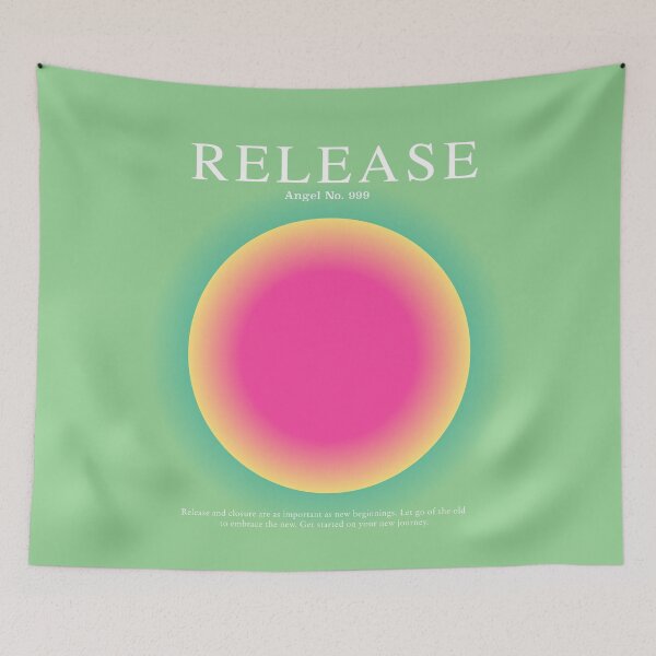 Item preview, Gradient Angel Numbers: Angel Number 999 - Release (Green & Pink) designed and sold by good-energy.
