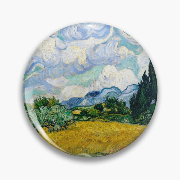 Artikelvorschau, Weizenfeld mit Zypressen - Vincent van Gogh entworfen und verkauft von starrylite.