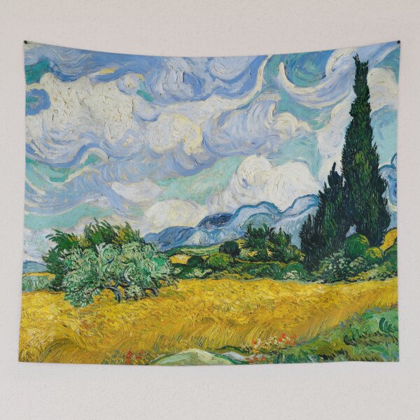 Item preview, Wheat Field with Cypresses - Vincent van Gogh designed and sold by starrylite.