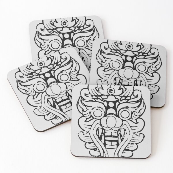 Item preview, Aztec mask face #3: Barong - Balinese/Thai mask, Thai dragon, The Beach movie designed and sold by GreekTavern1979.