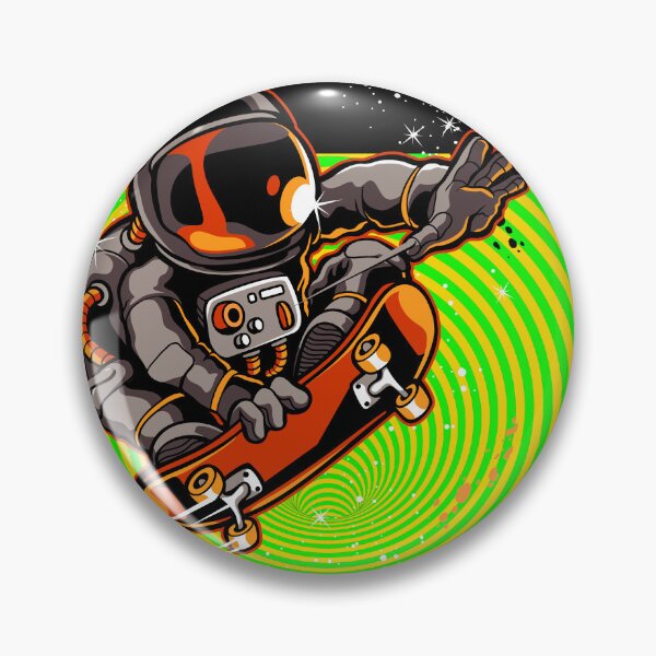 Item preview, patinador astronauta psicodélico designed and sold by Raul Lopez Pomares.