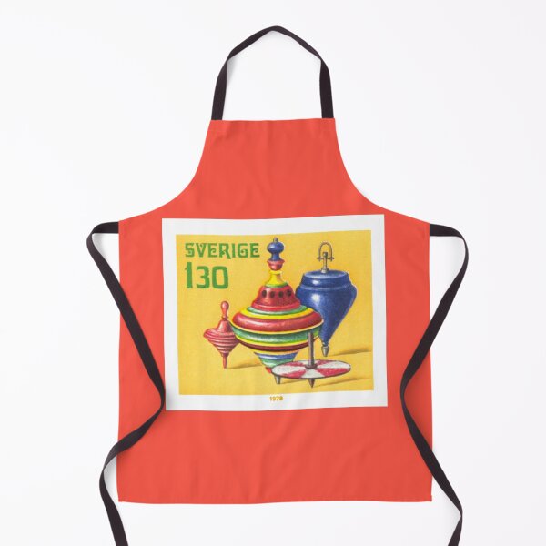 Item preview, Vintage 1978 Sweden spinning top toy postage stamp designed and sold by cutestamps.