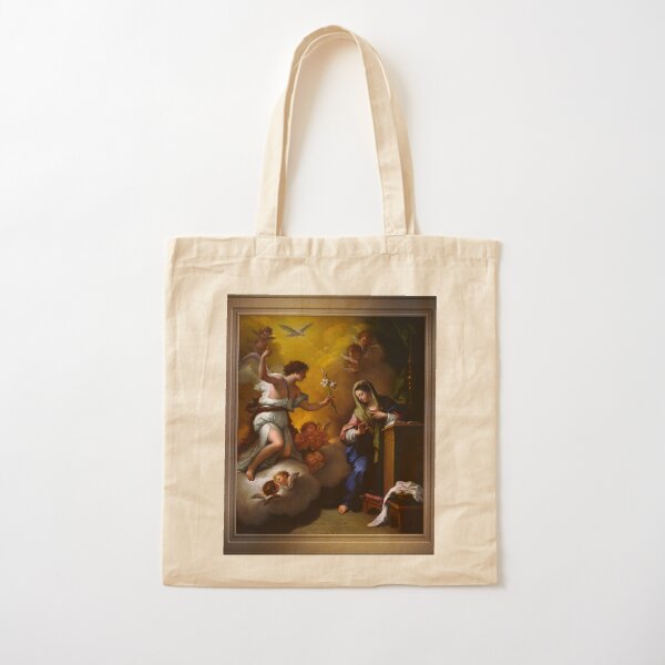 The Annunciation c1712 by Paolo de Matteis Remastered Xzendor7 Classical Art Old Masters Reproductions Cotton Tote Bag